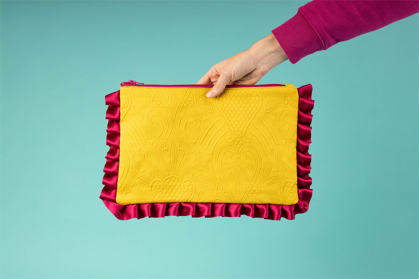 Evening clutch bag - Jacquard