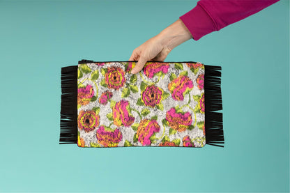 Fringed pouch - Fluo